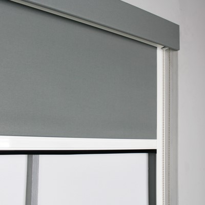 BlocOut Blind Surface Mount Grey with Pelmet